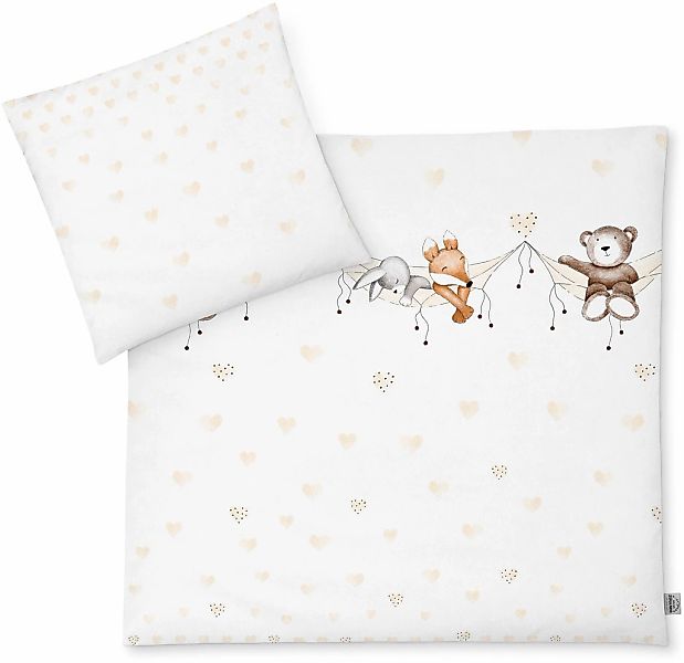 Julius Zöllner Kinderbettwäsche "Schlummerbande, 80x80 cm für Wiegen, Stube günstig online kaufen