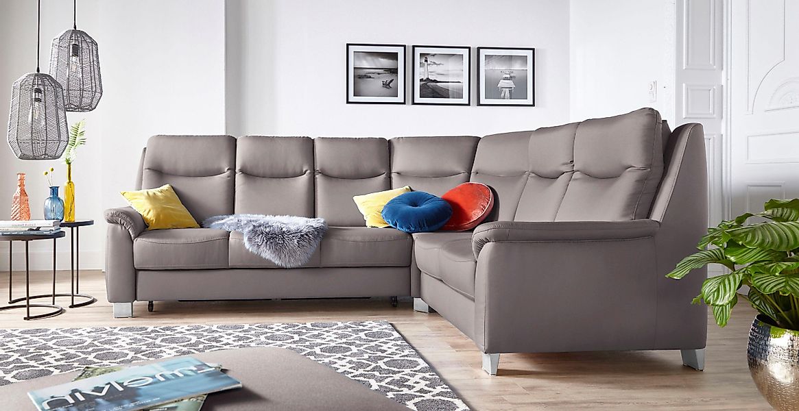 sit&more Ecksofa Boccaccio L-Form, mit Federkern günstig online kaufen