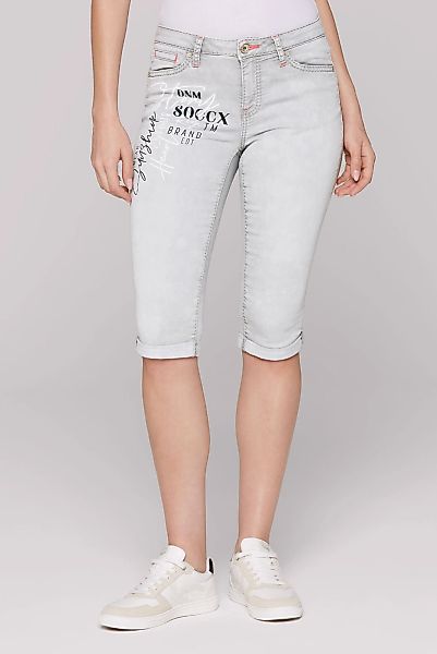 SOCCX Jeansshorts, mit Wording-Print günstig online kaufen