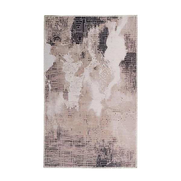 MeGusta Flachflor Teppich Modern Creme Polyester 120x180 cm Noelia günstig online kaufen