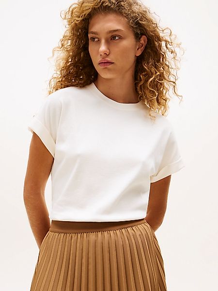 Tommy Hilfiger Kurzarmshirt GOLD BUTTON MDRN günstig online kaufen