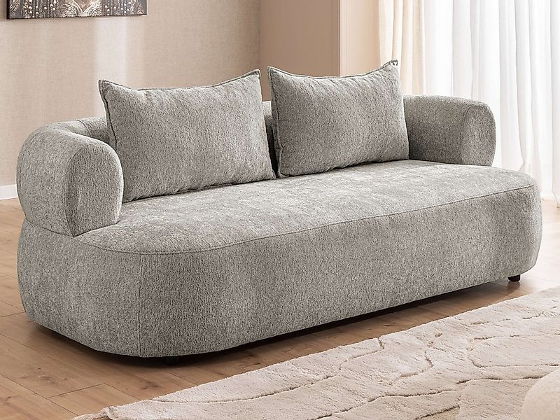 Home affaire 3-Sitzer "LUSSAC 3-Sitzer Design-Sofa mit Zierkissen, Maße B/T günstig online kaufen