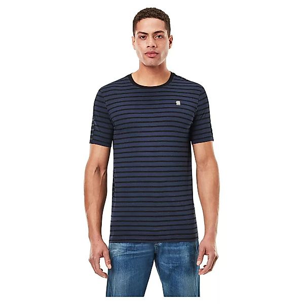 G-star Korpaz Stripe Slim Kurzarm T-shirt S Sartho Blue/Dk Black Stripe günstig online kaufen