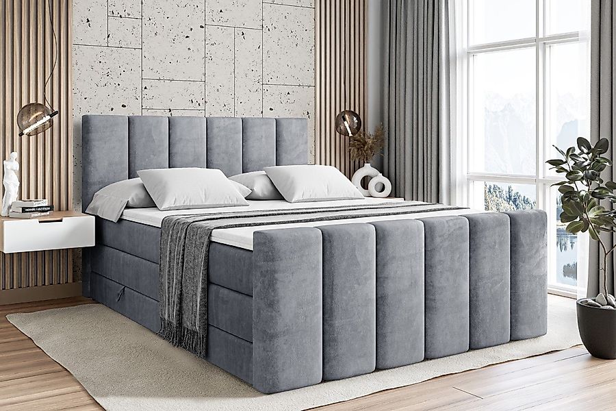ALTDECOR Boxspringbett BOXI1-Z KING (Multipocket-Matratze H4, günstig online kaufen