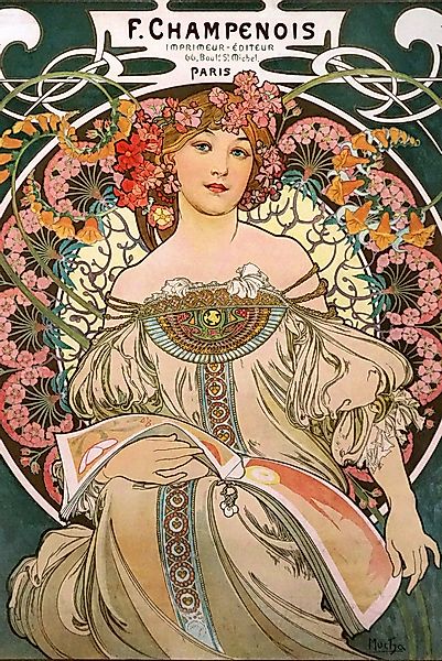 Close Up Poster Alfons Mucha Poster günstig online kaufen
