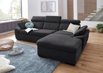 exxpo - sofa fashion Ecksofa »Salerno, inkl. Kopf- und Armteilverstellung, günstig online kaufen