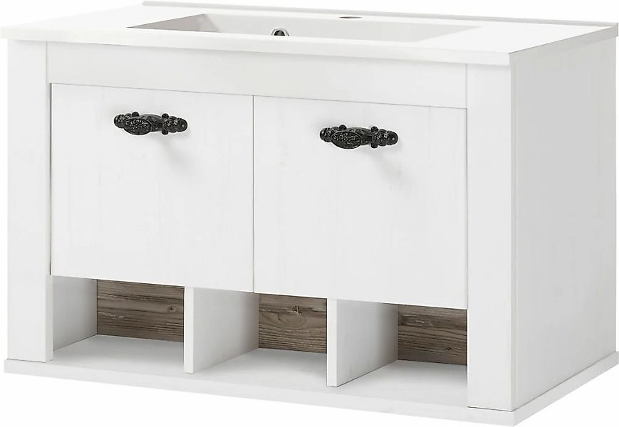 Home affaire Waschtisch "Florenz, Waschbeckenunterschrank inkl. Waschbecken günstig online kaufen