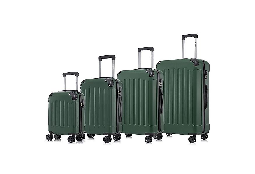 yonsly Kofferset 4er Set, Reisekoffer Trolley mit 360° Rollen ABS-Hartschal günstig online kaufen