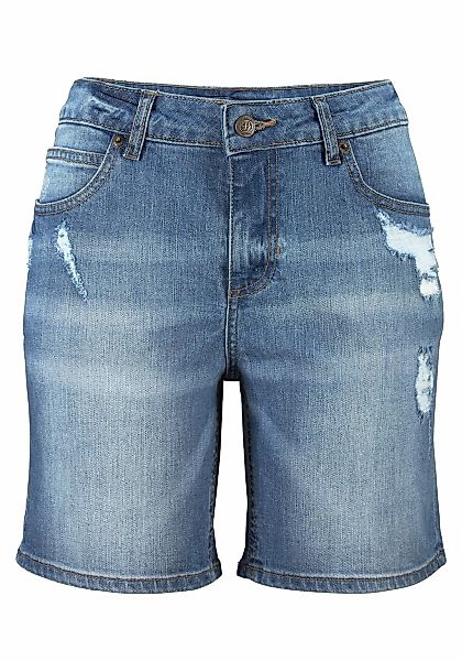 Buffalo Jeansbermudas, mit Destroyed-Effekten, Shorts zum Krempeln, kurze H günstig online kaufen