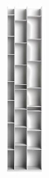 Bücherregal Random 3C holz weiß / L 46 cm x H 217 cm - MDF Italia - Weiß günstig online kaufen