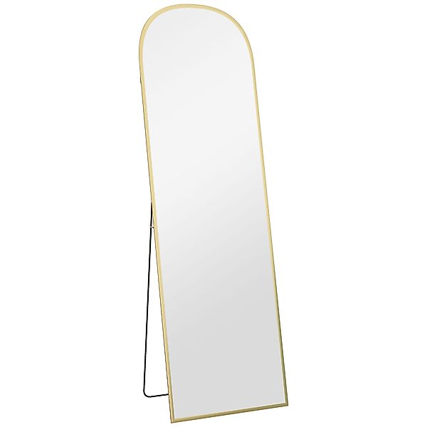 HOMCOM Moderner Ganzkörperspiegel, 50x170 cm Boden- und Wandspiegel mit Alu günstig online kaufen