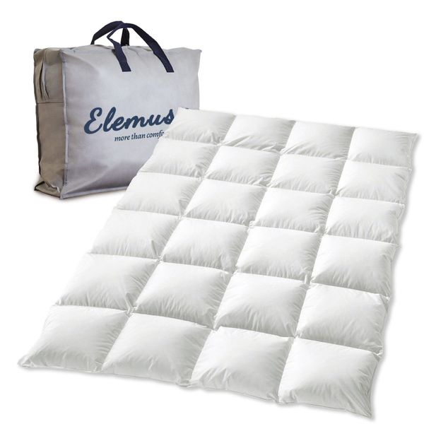 Elemuse Federbettdecke Daunendecke Bettdecke Nature 135x200cm, günstig online kaufen