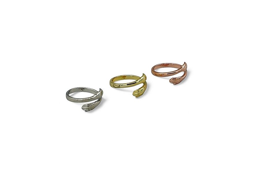Eyecatcher Silberring Umarmende Hände 925 Sterling Silber oder vergoldet, F günstig online kaufen