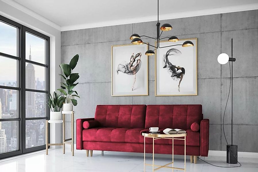 Beautysofa Schlafsofa Randvi, Couch im skandinavisches Stil, Polstersofa, m günstig online kaufen