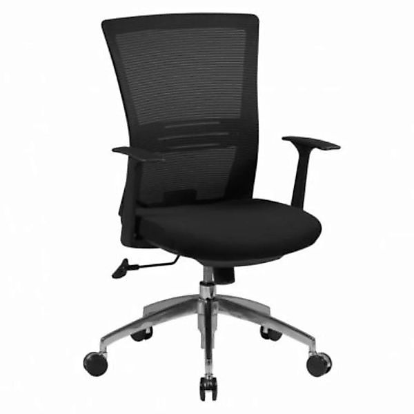 FineBuy Bürostuhl Stoff 50 x 50 cm Sitzfläche Bezung aus Stoff schwarz günstig online kaufen