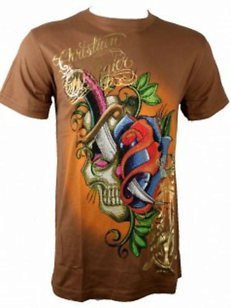 Christian Audigier Herren Strass Shirt Skull&Sword günstig online kaufen