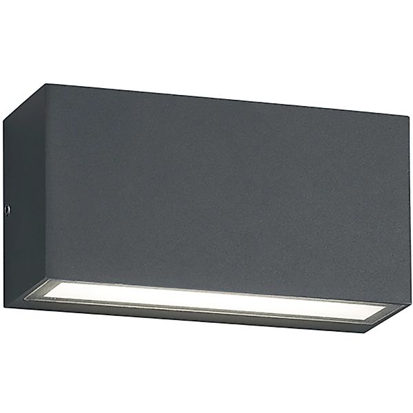 Trio LED-Wandleuchte Trent 50 mm x 140 mm x 70 mm Anthrazit günstig online kaufen