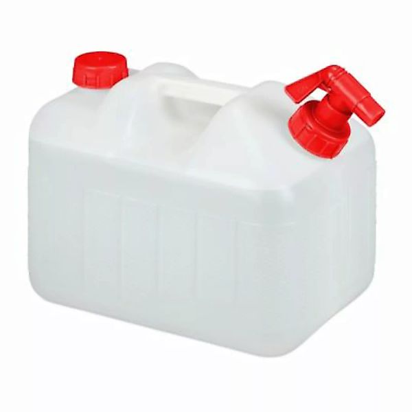 relaxdays Wasserkanister mit Hahn weiß-kombi günstig online kaufen