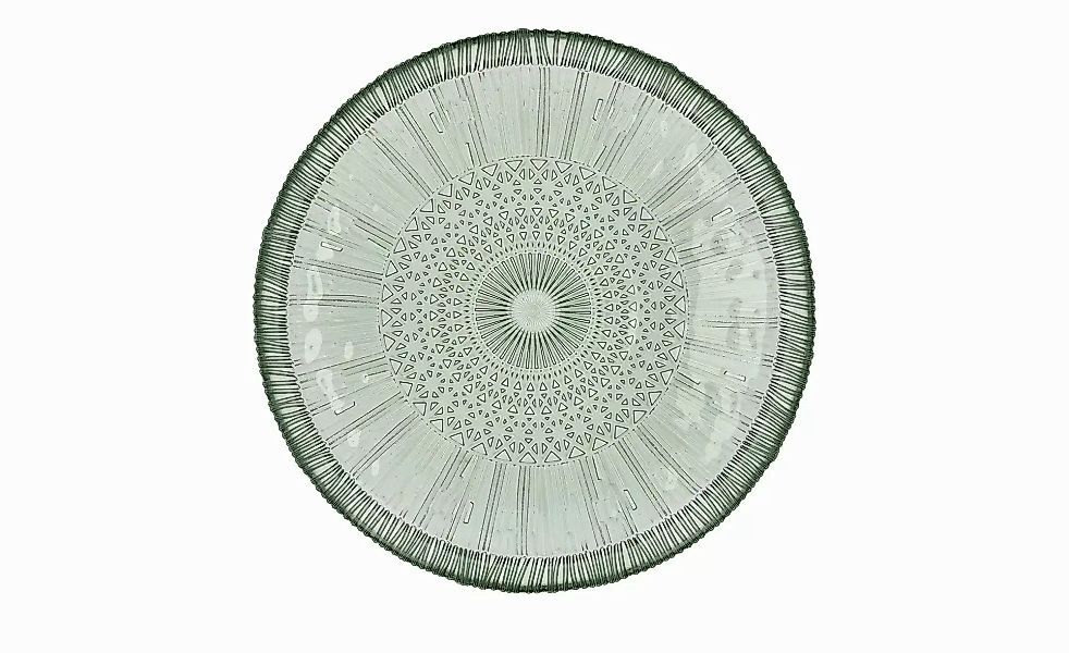 Bitz Kuchenplatte  Kusintha ¦ grün ¦ Glas ¦ Maße (cm): H: 3  Ø: 30 Geschirr günstig online kaufen