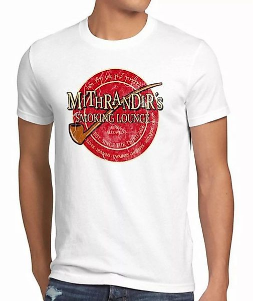 style3 Print-Shirt Herren T-Shirt Mithrandir Smoking Herr Auenland der mord günstig online kaufen