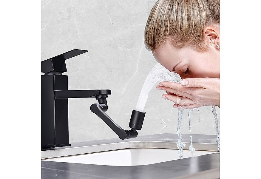 HOMELODY Waschtischarmatur Wasserhahn Badarmatur mit schwenkbarem Luftsprud günstig online kaufen