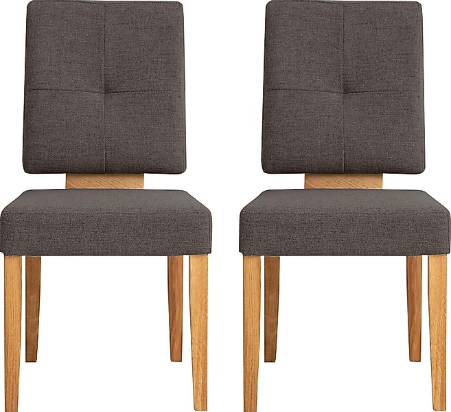 Home affaire Esszimmerstuhl "Ponza Polsterstuhl" (Set) 2 Stk.Gestell Eiche günstig online kaufen
