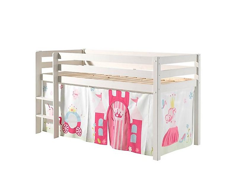 Vipack Hochbett "Pino, Spielbett massiv Kiefer, stabil gebaut, 3 Korpusfarb günstig online kaufen