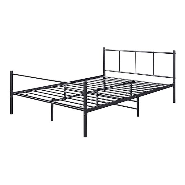 en.casa Metallbett, »Laos« 140x200 cm Schwarz günstig online kaufen