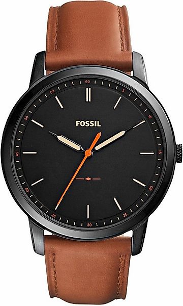 Fossil Quarzuhr MINIMALIST 3H FS5305, Armbanduhr, Herrenuhr, Lederarmband günstig online kaufen