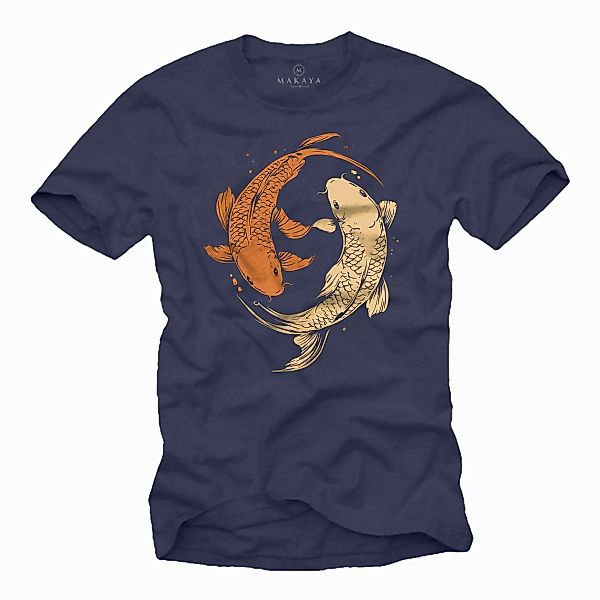 MAKAYA T-Shirt mit Yoga Motiv Yin günstig online kaufen