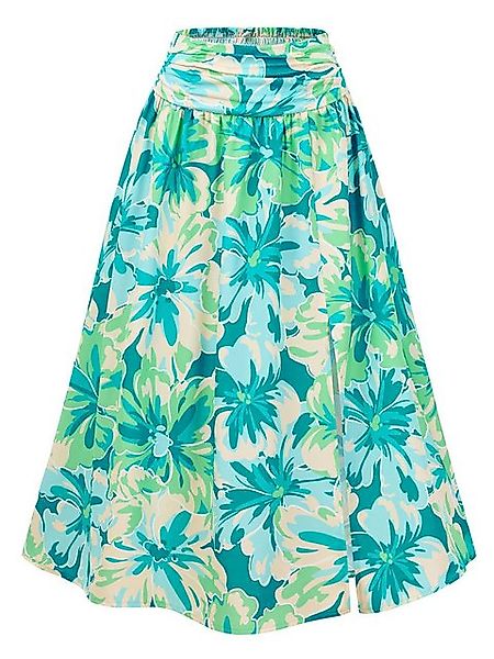 DEBAIJIA Midirock Damen Röcke Sommer Floral Gedruckt Lässiger Elegant günstig online kaufen