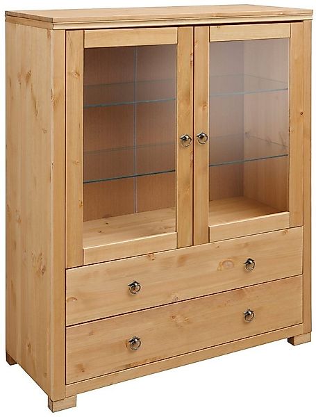 Home affaire Highboard Gotland, Vitrine, Breite 101 cm, Türen mit Glaseinsä günstig online kaufen