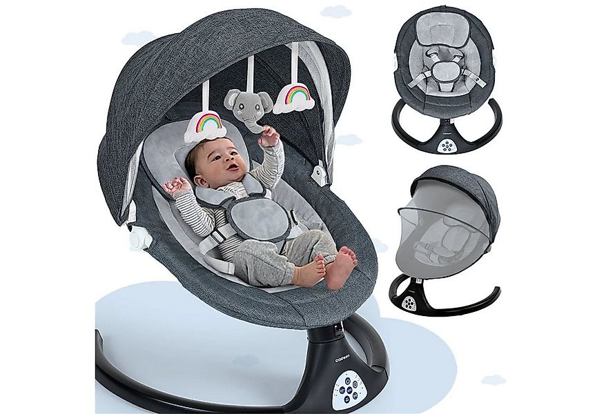 Insma Babyschaukel 5 Gang Elektrische bluetooth-Babywippe, mit 10 Liedern u günstig online kaufen