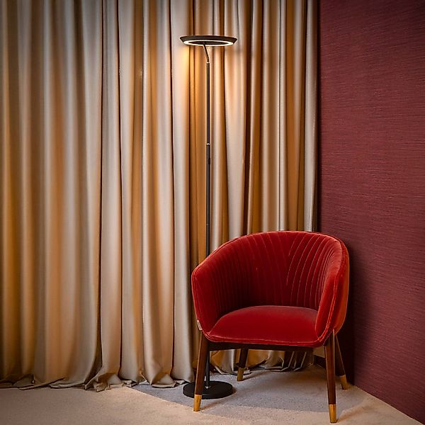 LED-Stehlampe Celeste, schwarz, Höhe 174 cm, Metall günstig online kaufen