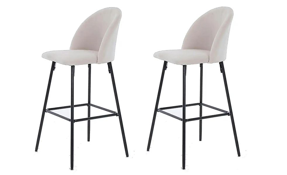 Barhocker 2er-Set  Tabnilsson ¦ beige ¦ Maße (cm): B: 45 H: 99 Polstermöbel günstig online kaufen