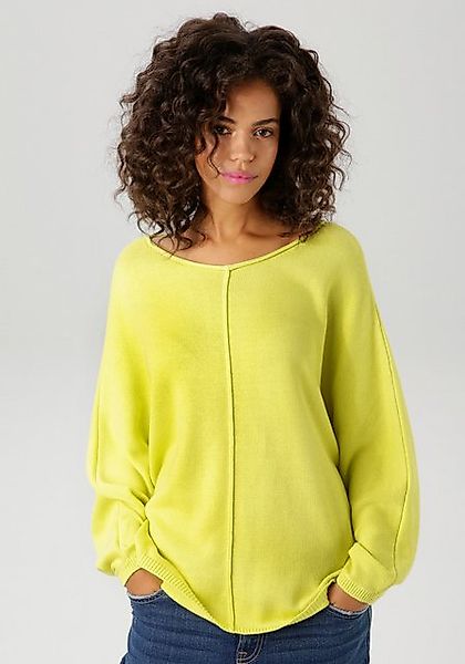 Aniston CASUAL Strickpullover mit langen Fledermaus-Ärmeln - NEUE KOLLEKTIO günstig online kaufen