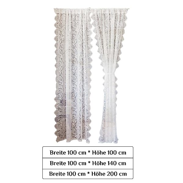 Refttenw Türvorhang Scheibengardine Voile Vorhänge Blumen günstig online kaufen