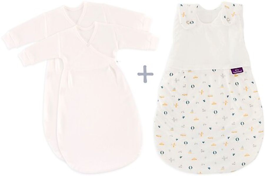 Träumeland Babyschlafsack »3tlg. Set LIEBMICH, Design BrummBrumm«, (3 tlg.) günstig online kaufen