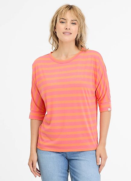 Ragwear 3/4-Arm-Shirt "SHIMONA STRIPES", mit Fledermausärmeln günstig online kaufen