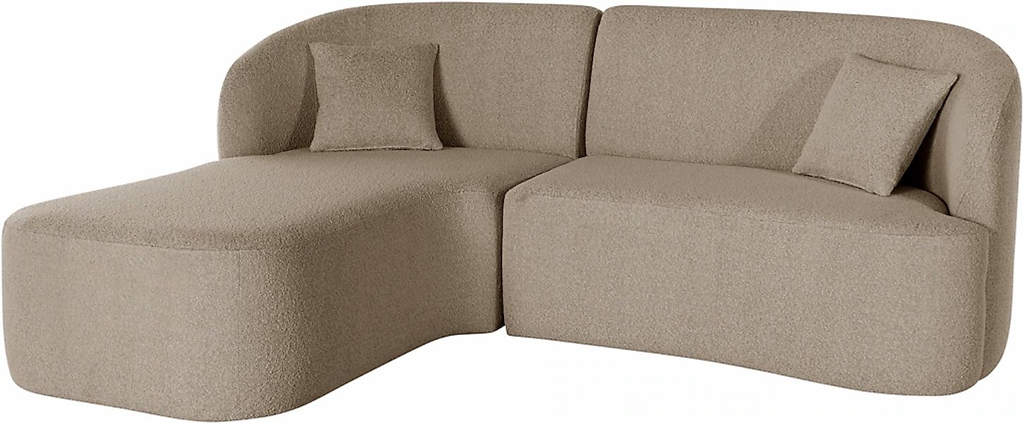 LeGer Home by Lena Gercke Ecksofa "Dilara L-Form" gerundete Rückenlehne und günstig online kaufen