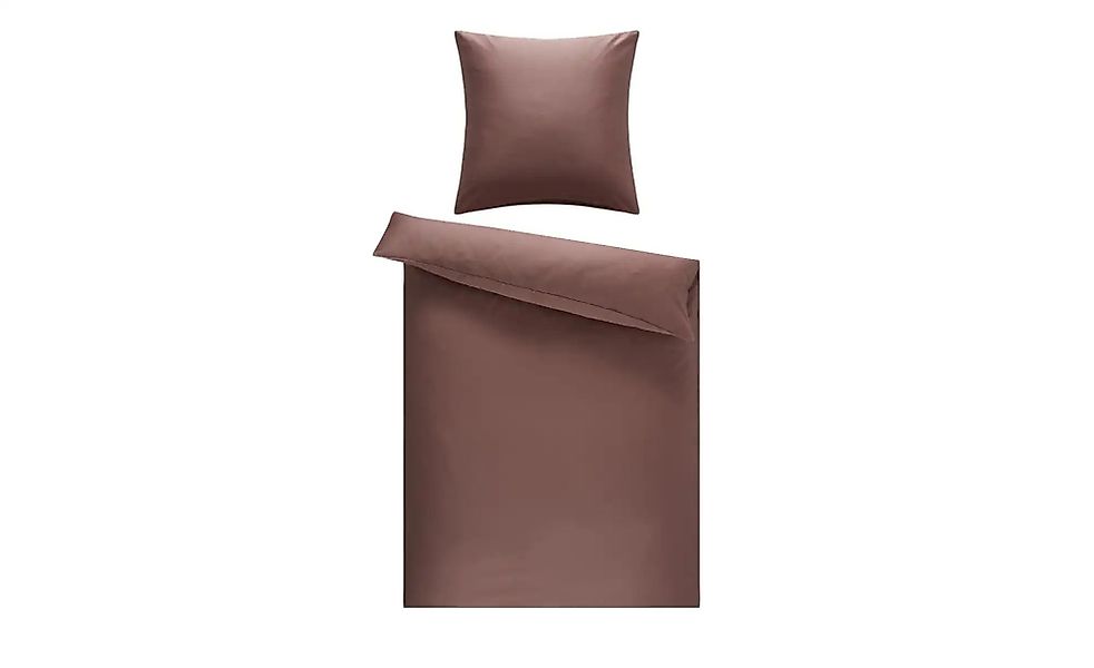Como Green Satin Bettwäsche  Uni ¦ rot ¦ Maße (cm): B: 135 Bettwaren > Bett günstig online kaufen