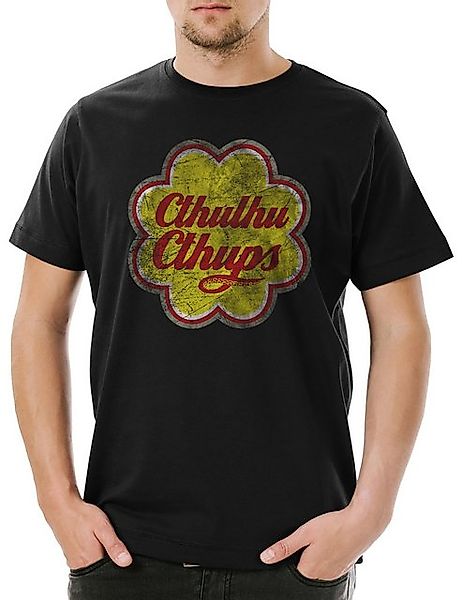 Urban Backwoods Print-Shirt Cthulhu Cthups Herren T-Shirt Horror Arkham H. günstig online kaufen