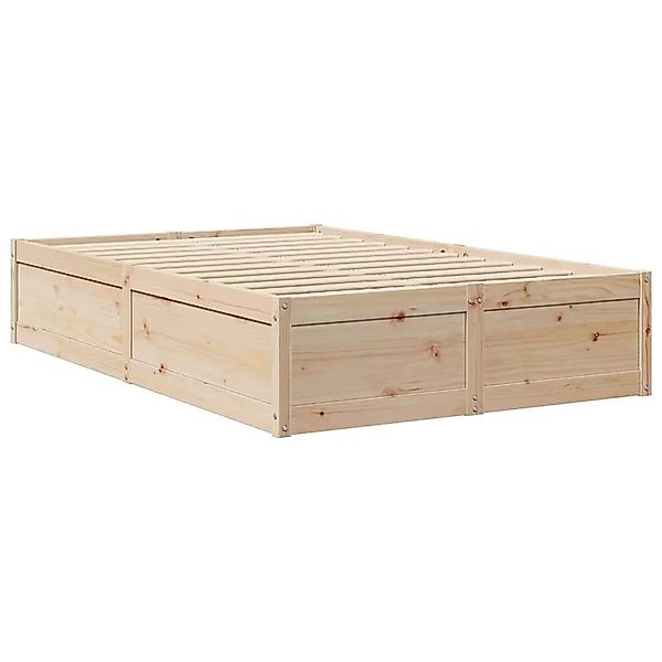 vidaXL Massivholzbett ohne Matratze 120x190 cm Kiefernholz 3282387 günstig online kaufen