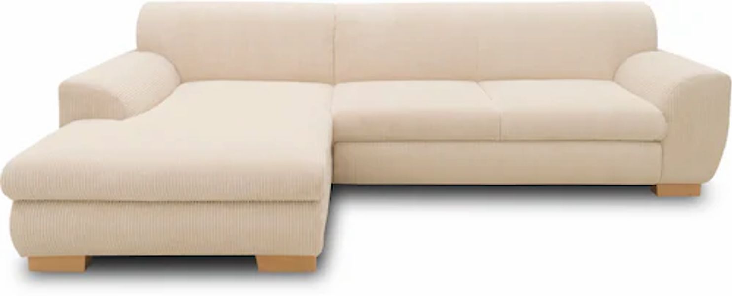 Home affaire Ecksofa »Nika zeitlos und elegant, L-Form« wahlweise mit Bettf günstig online kaufen