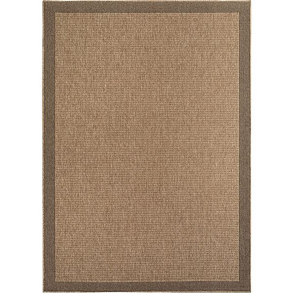 KADIMA DESIGN Outdoorteppich Jute-Optik Flachgewebe Bordüre günstig online kaufen