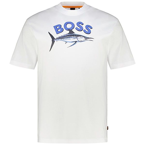 BOSS T-Shirt mit Motiv-Print Farbe weiß Größe: 6XL günstig online kaufen