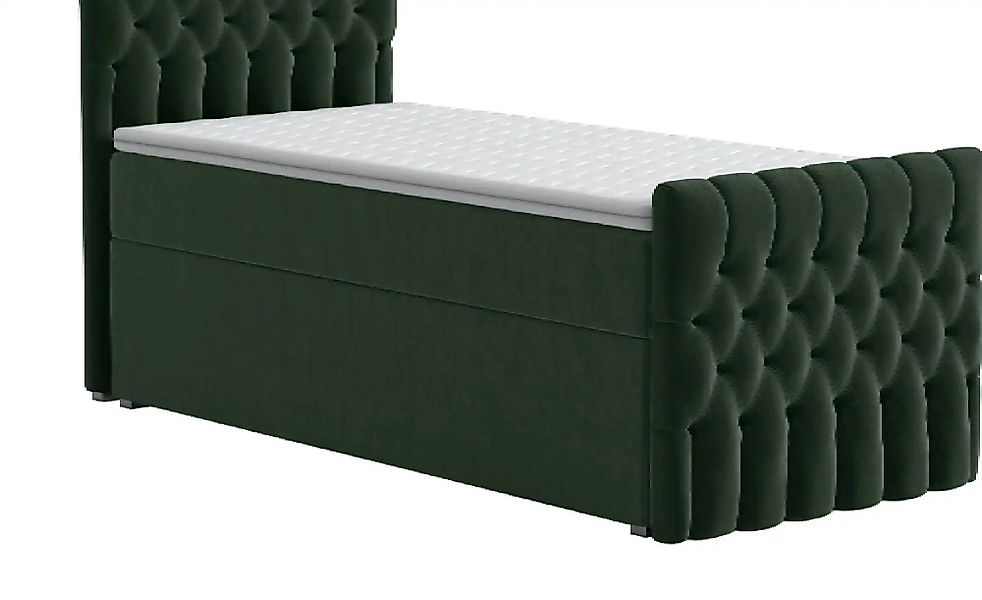 Boxbett mit Bettkasten und Fußteil Belek King ¦ grün Betten > Komfortbetten günstig online kaufen