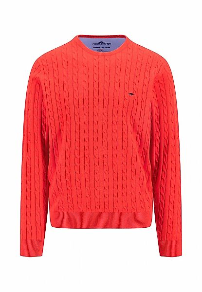 FYNCH-HATTON Strickpullover mit Logo Stickerei günstig online kaufen
