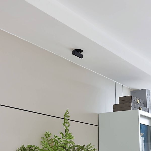 Lindby LED-Einbauleuchte Eldrin, schwarz, Lichtpunkte,13,1cm günstig online kaufen