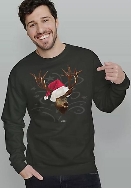Art & Detail Shirt Weihnachtssweatshirt Weihnachten Santa Hirsch mit Weihna günstig online kaufen